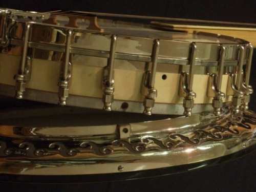  B&D Silverbell Banjo rim missing bolts to hold on the resonator