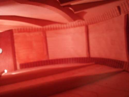 Inside view of two of the new side braces installed alongside one of the originals.